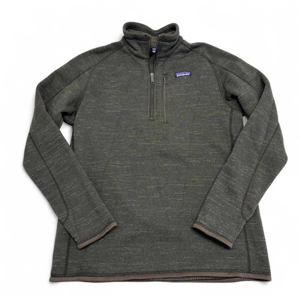 Patagonia Better Sweater Mens Medium Brown 1/4 Zip Fleece Pullover 25527 - Picture 1 of 6